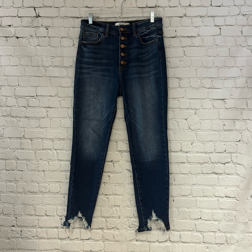 KanCan Signature Rose Gold Button Fly Skinny Jeans
